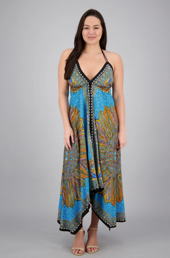 Mandala Print Batik Dress