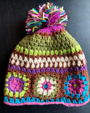 Granny Square Crochet Winter Hat