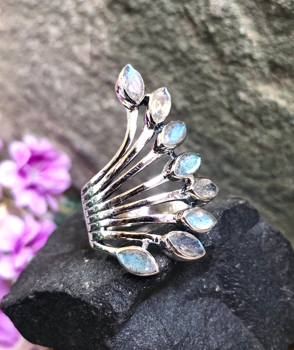 Labradorite Sterling Silver Ring ~ Assorted Sizes