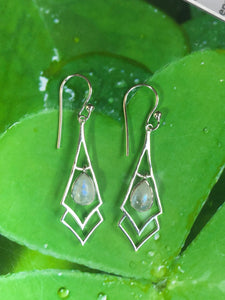 Rainbow Moonstone Earrings