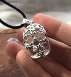 Filigree Skull Cage Necklaces ~ Assorted Colors