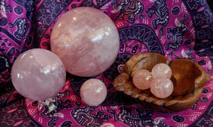 Rose Quartz Spheres ~ Assorted Sizes