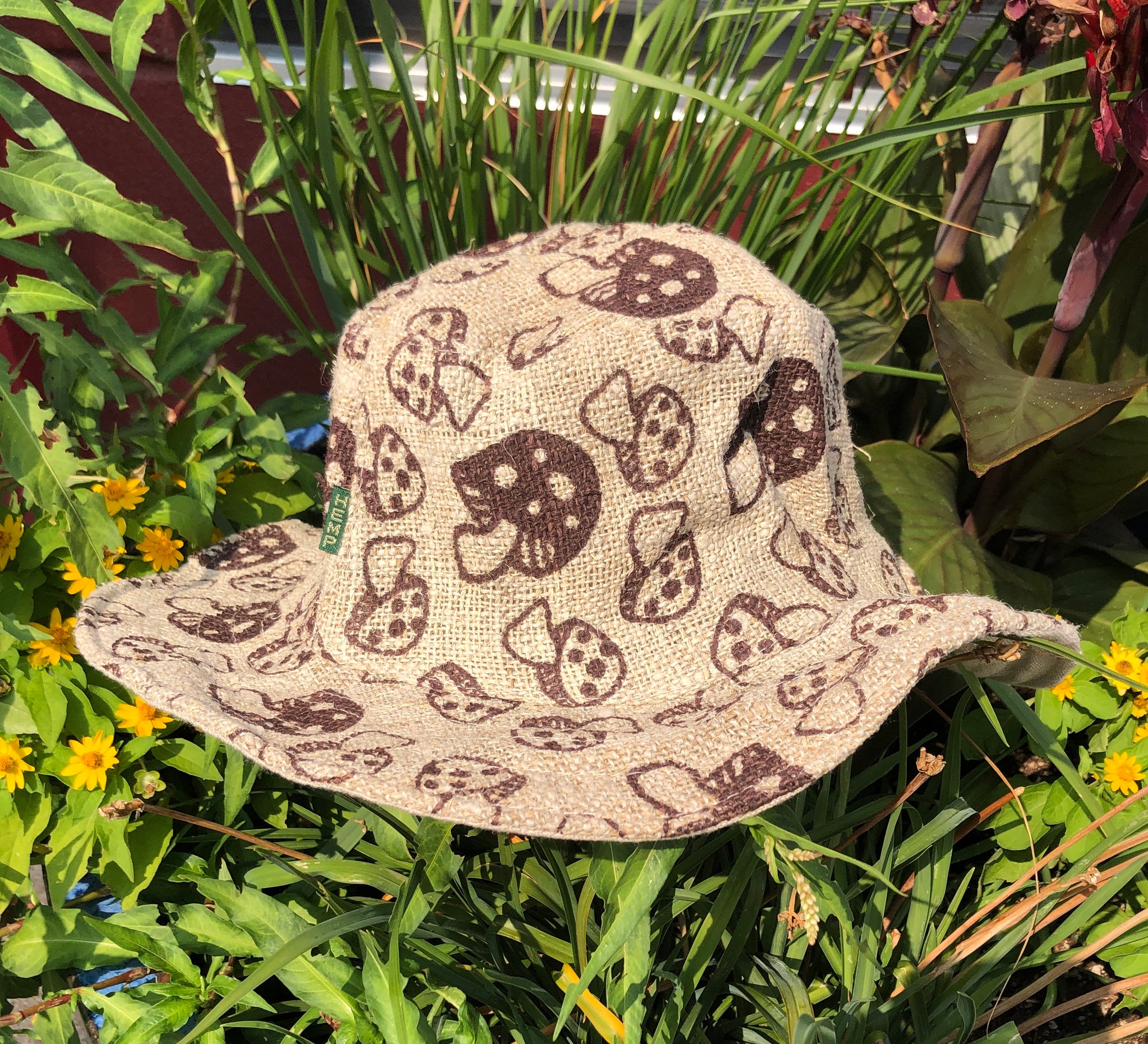 Hemp Mushroom Print Hat – Eyes Of The World Imports Boise