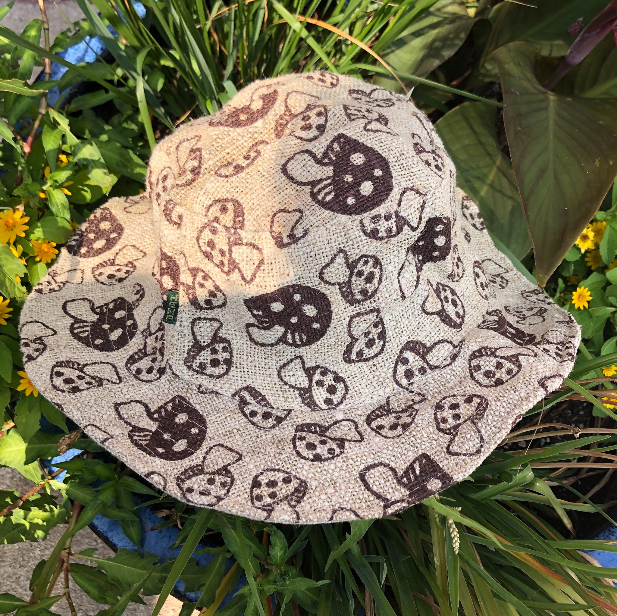 Hemp Mushroom Print Hat – Eyes Of The World Imports Boise