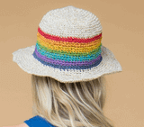 Rainbow Stripe Hemp Hat