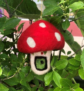 Mushroom Felt Ornament